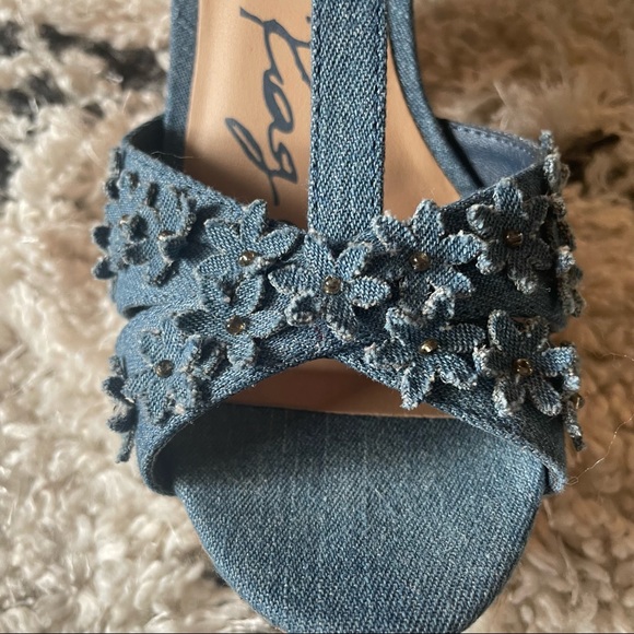 🛑SOLD!!🛑 Cork & Denim Platform Heels - Picture 8 of 13